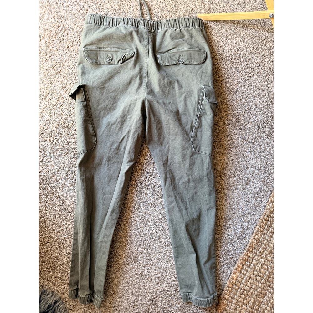 Y2K Vintage Airwalk Cargo Pants Green, Size Medium Drawstring Pants - Picture 2 of 5